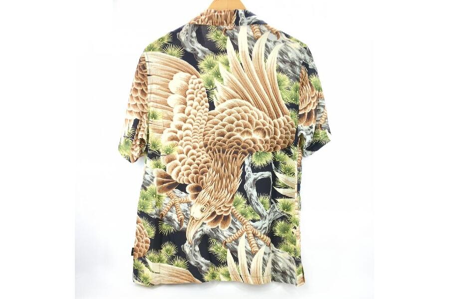 676【入手困難】ステューシー♤総柄　カモメ　鳥　アロハシャツ　即完売　レーヨン ステューシー 総柄シャツ 桃 - メルカリ