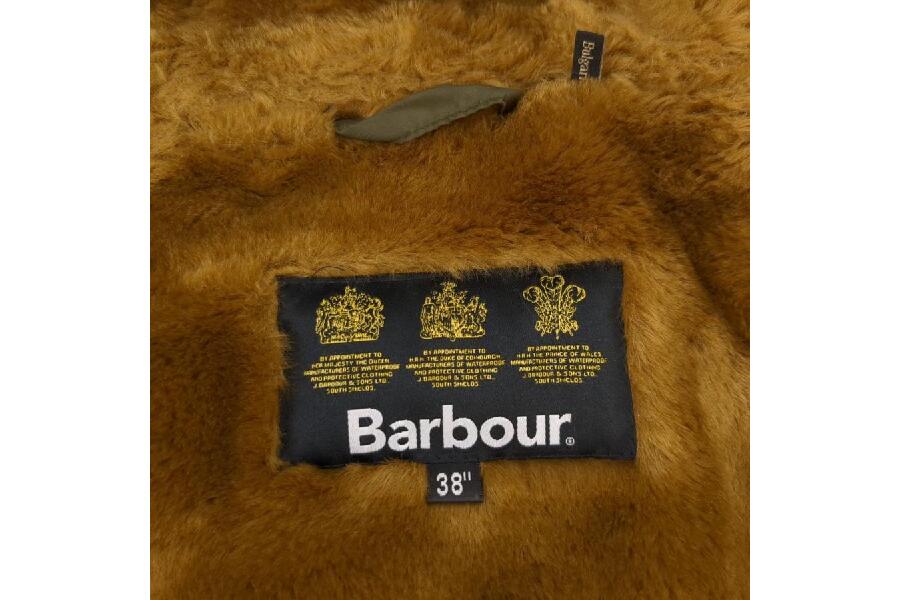 Barbour 裏ボア ナイロンジャケット オリーブ サイズ38 2002162 HOODED