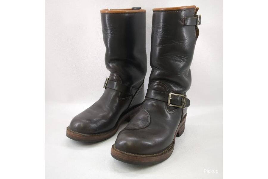 90周年 WESCO BOSSエンジニア ブーツ us7.5E PT99 希少】 WESCO BOSS エンジニアブーツ メンズ ダークブラウン サイズ8.5