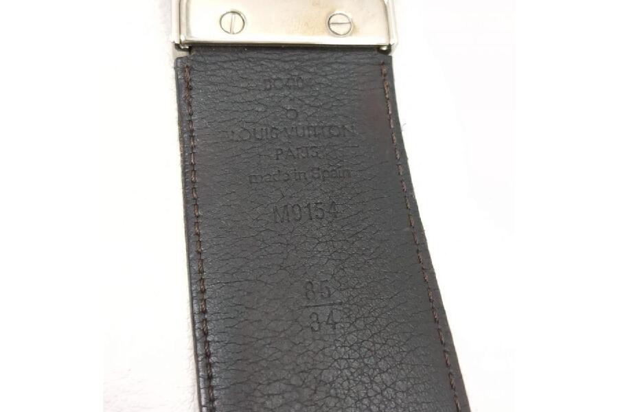 中古】LOUIS VUITTON ルイヴィトン ベルト ダミエ レザー ベルト 中古】LOUIS VUITTON ルイヴィトン ベルト ダミエ レザー ベルト