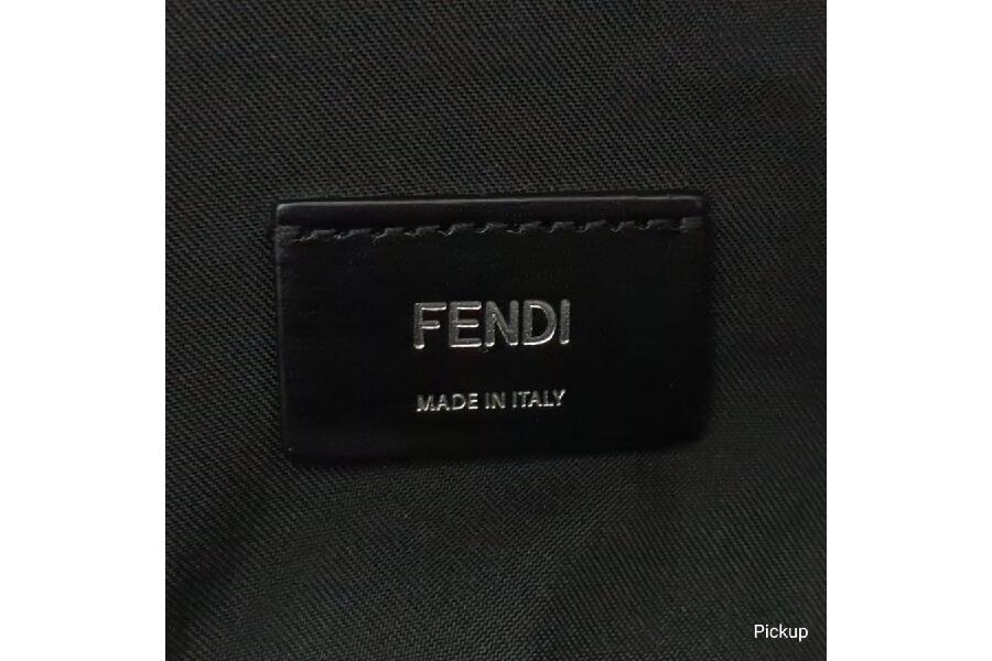 中古】 フェンディ メンズ バックパック ブラック×イエロー モンスター