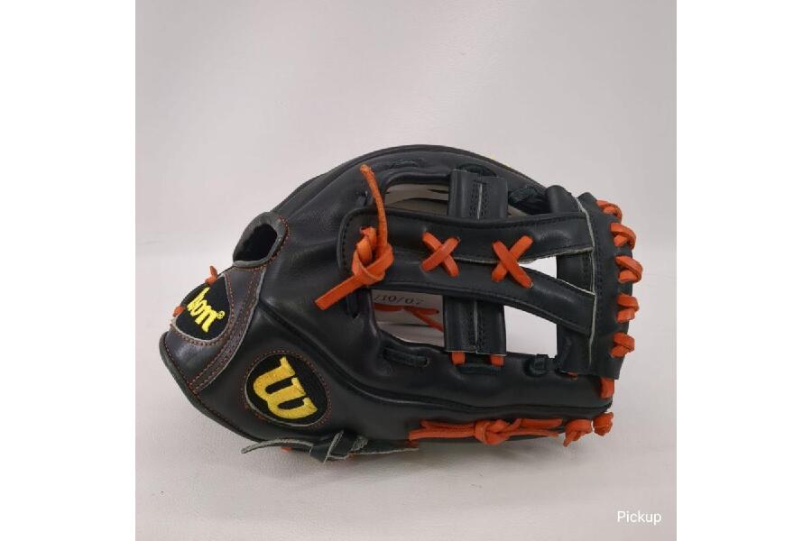 Wilson A2000 ブラック 軟式グローブ 右投げ用 中古品】使用感・汚れ有 Wilson A2000 ASO PRO-STOCK 軟式 野球 内野用