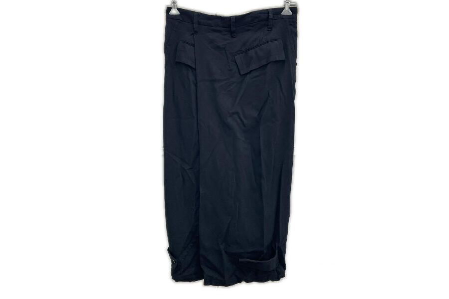 JULIUS (ユリウス) FOLDED BAGGY TROUSERS ブラック サイズ1 中古品