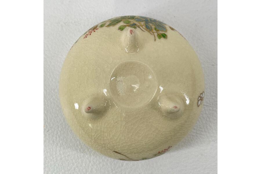 中古】薩摩焼 磯御庭窯 草花文 三足 香炉が｜2026年10月11日｜静岡県の