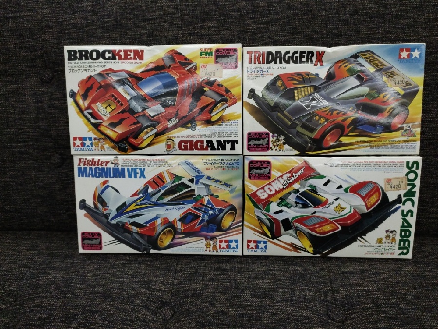 一世を風靡したミニ四駆！初期メインキャラクター使用車種入荷