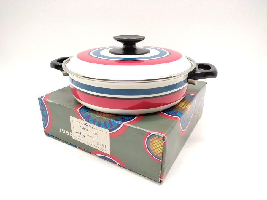 最後の値下げ‼️ レトロポップ 両手鍋 ケトル 昭和 ノリタケ Noritake 人気の昭和レトロ！ Noritakeのホーロー鍋入荷しました。｜2022