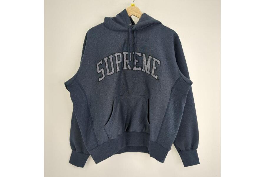美品 Supreme シュプリーム パーカー 23SS SIZE S メンズ ネイビー 