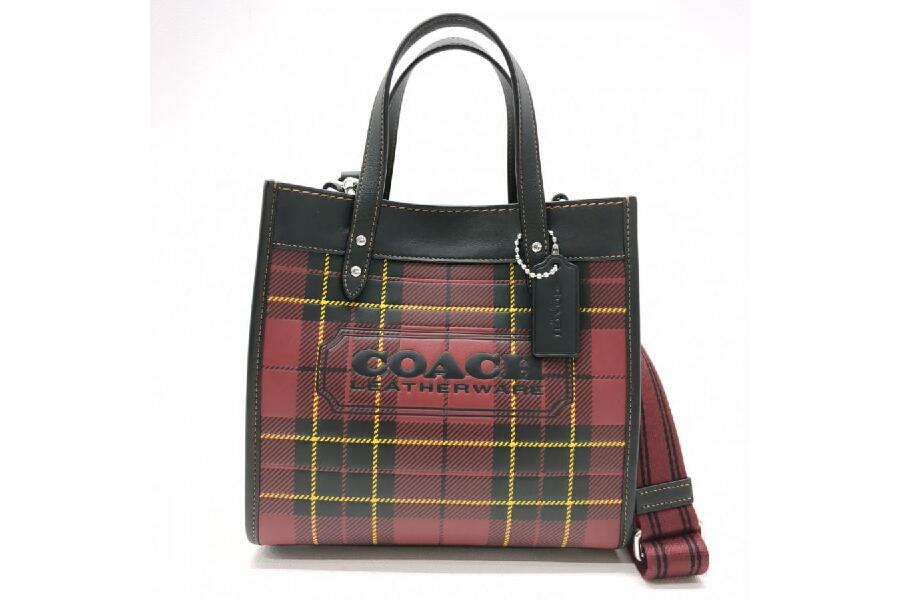 COACH コーチ フィールド トート 22 プラッド プリントCG CG192