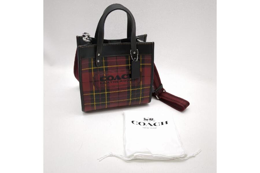 COACH コーチ フィールド トート 22 プラッド プリントCG CG192
