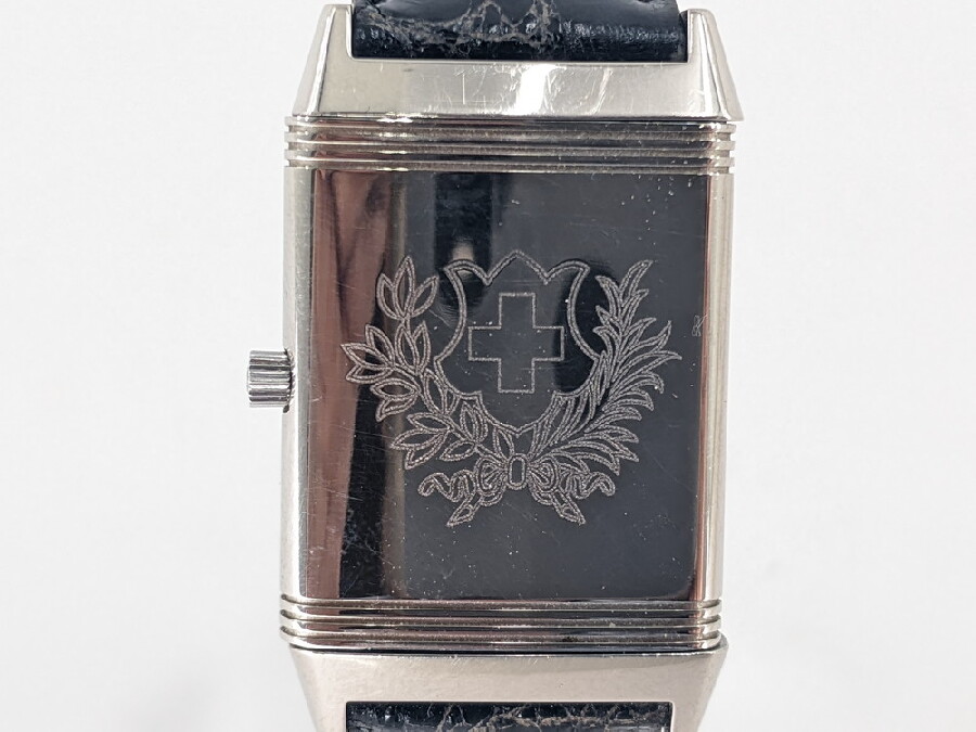 非売品ジャガールクルト　レベルソネームはプレート国内代理店品 世界500本限定】【美品】【中古】JAEGER LE COULTRE ジャガー