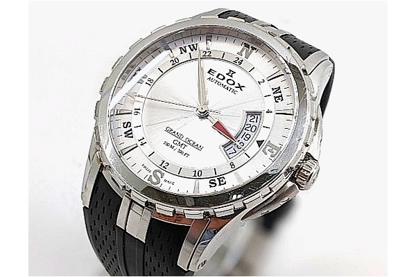 人気のダイバーズウォッチ『EDOX グランドオーシャンGMT』を買取