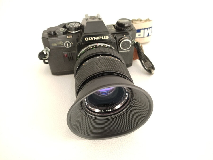 [良品] Olympus OM10 マニュアルアダプター付 オリンパス フィルム