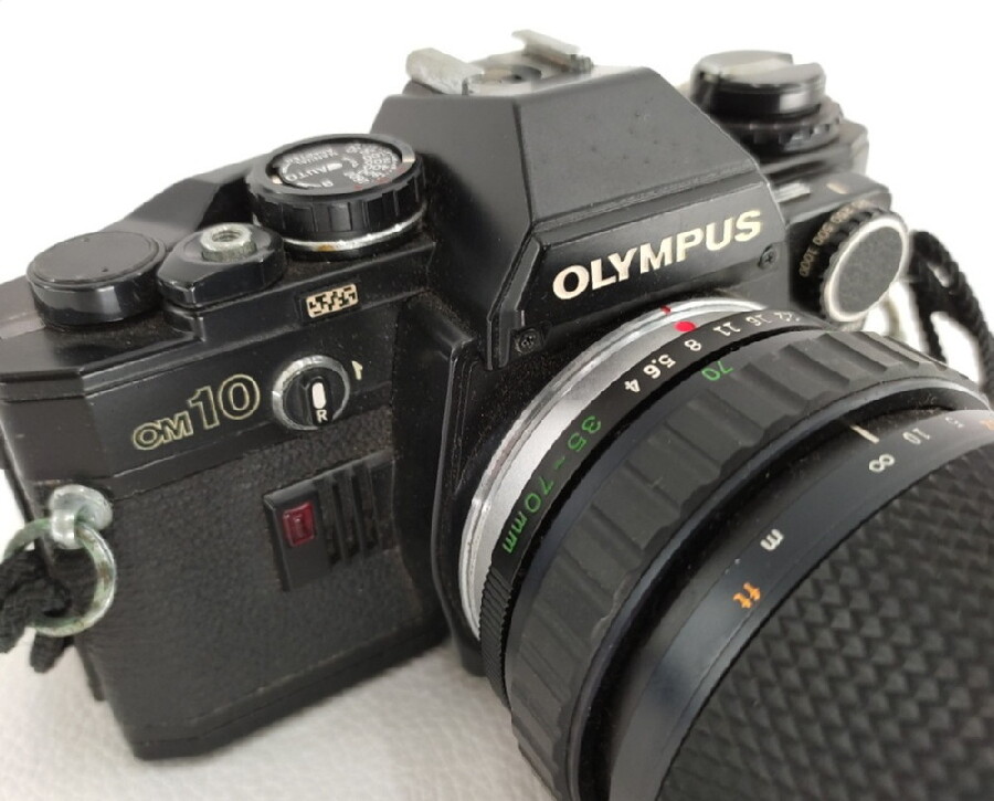 [良品] Olympus OM10 マニュアルアダプター付 オリンパス フィルム