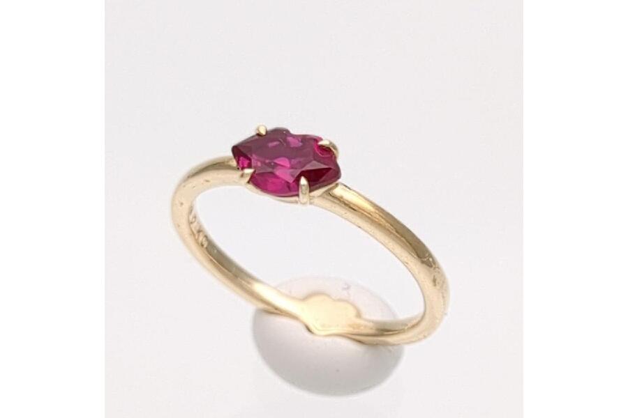 スタージュエリー 2.5号 リング K10 ルビー 0.9ct 指輪