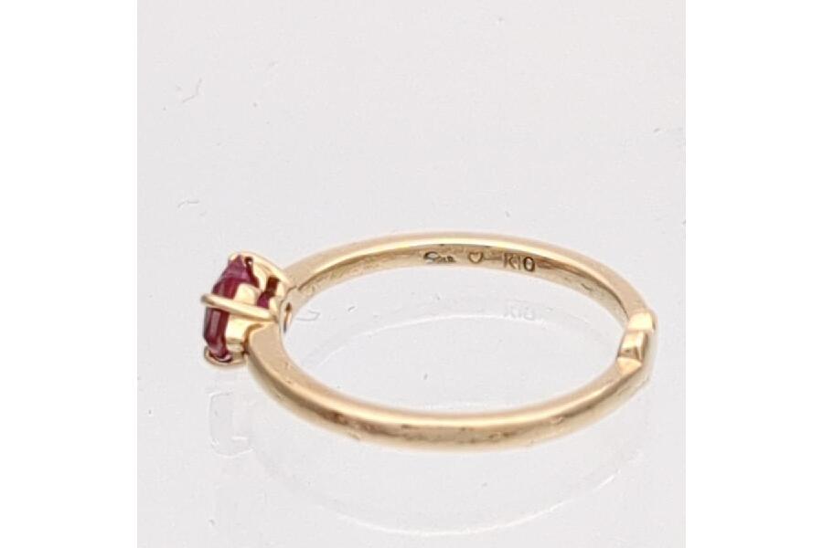 スタージュエリー 2.5号 リング K10 ルビー 0.9ct 指輪