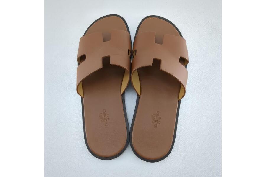 エルメス サンダル size41 ブラウン メンズ HERMES イズミール エルメス サンダル size41 ブラウン メンズ HERMES イズミール