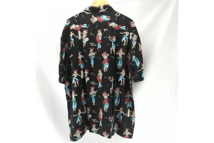 アロハブロッサム アロハシャツ SIZE 46 ブラック メンズ Aloha