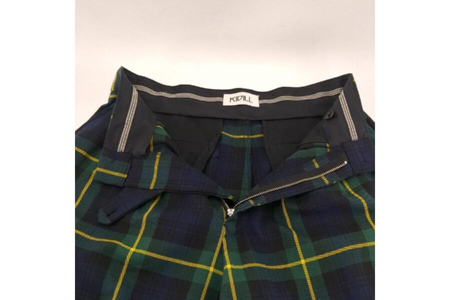 KIDILL メンズチェックパンツ 紺×緑の魅力発信！ #入荷しました