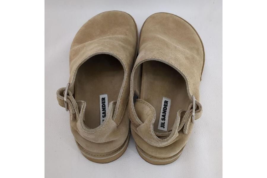 【関税込み】Jil Sander ベージュ バルカナイズ スニーカー 新品】 JIL SANDER / ジルサンダー | レザー プラットフォーム