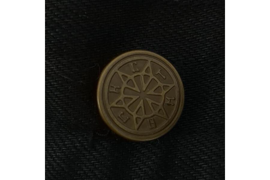 中古感漂うblackmeansダメージ加工デニム メンズブラック