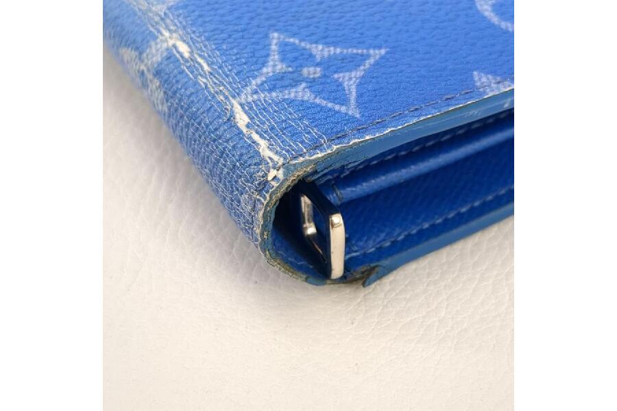 LOUIS VUITTON 青 長財布 付属品付き 青い魅力！LVブラザのヴィンテージ中古財布はこちら #入荷しま