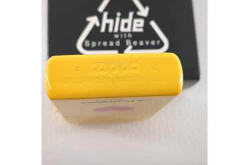 X JAPAN hideモデル イエローハートモチーフのZIPPO（ジッポー