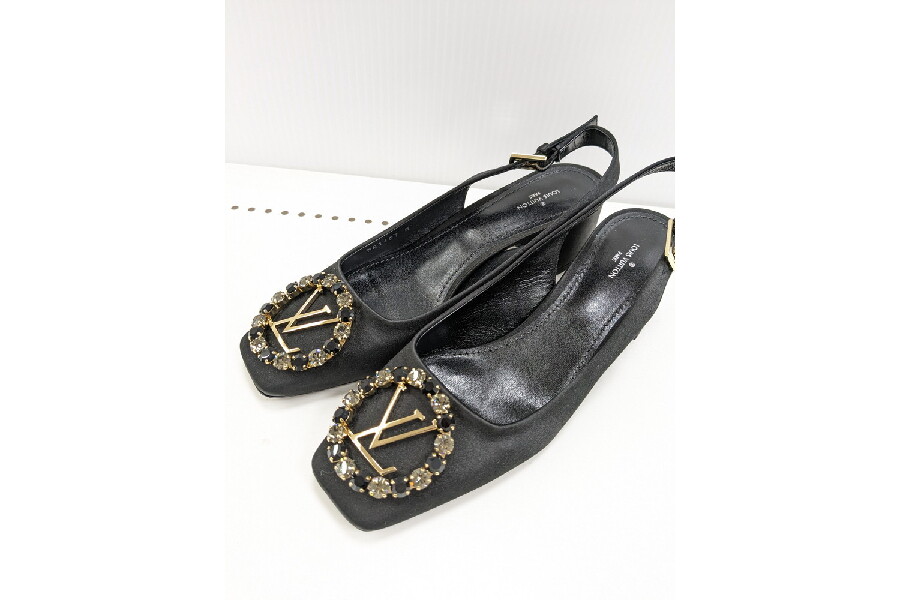 【美品】Louis Vuitton⭐︎オープントゥパンプス⭐︎36（23cm）⭐︎黒⭐︎ 楽天市場】【8/1 P2倍】【本物保証】 箱付 超美品 ルイヴィトン LOUIS