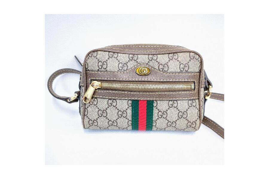 GUCCI GGスプリーム OPHIDIA ミニショルダーバッグ （ベージュ