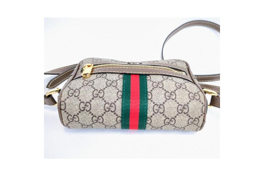 GUCCI GGスプリーム OPHIDIA ミニショルダーバッグ （ベージュ