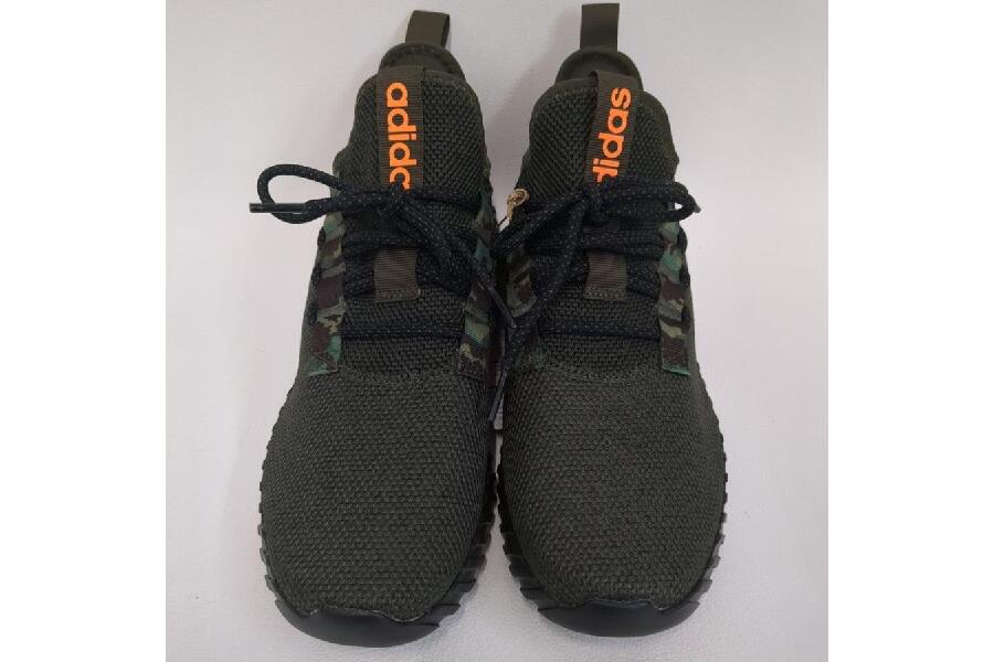 adidas アディダス メンズ カーキ✕オレンジ ランニングシューズ