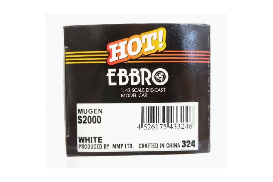EBBRO エブロ 1/43 MUGEN HONDA S2000 (WHITE) 無限 ホンダ