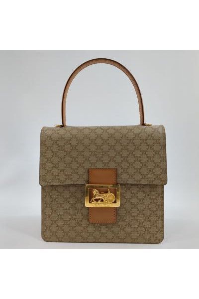 【美品】CELINE ハンドバッグ MC97/2 総柄 金金具 ゴールド