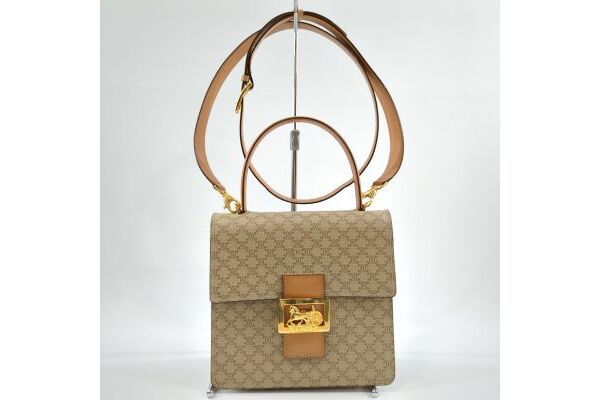 CELINE セリーヌ 馬車金具 マカダム柄 2wayハンドバッグ ミニ