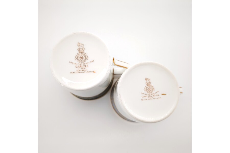 ロイヤルドルトン【カーライル】ダブルハンドル カップ&ソーサー 2点 ② ロイヤルドルトン【カーライル】ダブルハンドル カップ&ソーサー 2点 ②