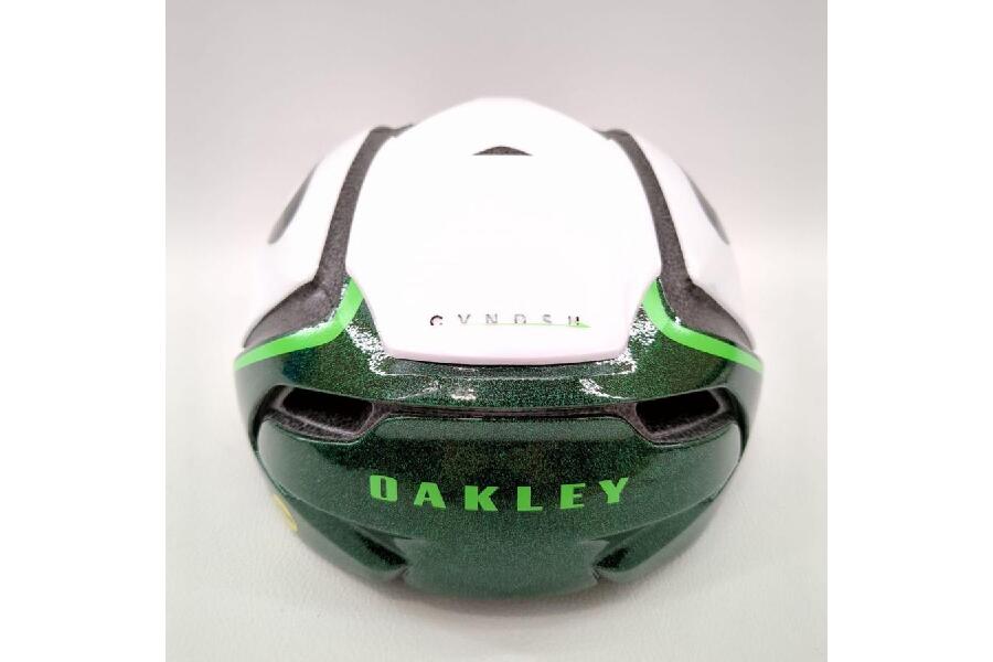 オークリー ヘルメット size M ホワイト×グリーン ARO5 OAKLEY