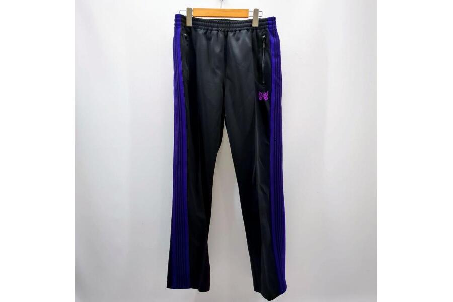 NEEDLES ニードルス　トラックパンツ　ブラック パープル ニードルズ トラックパンツ SIZE S ブラック×パープル メンズ