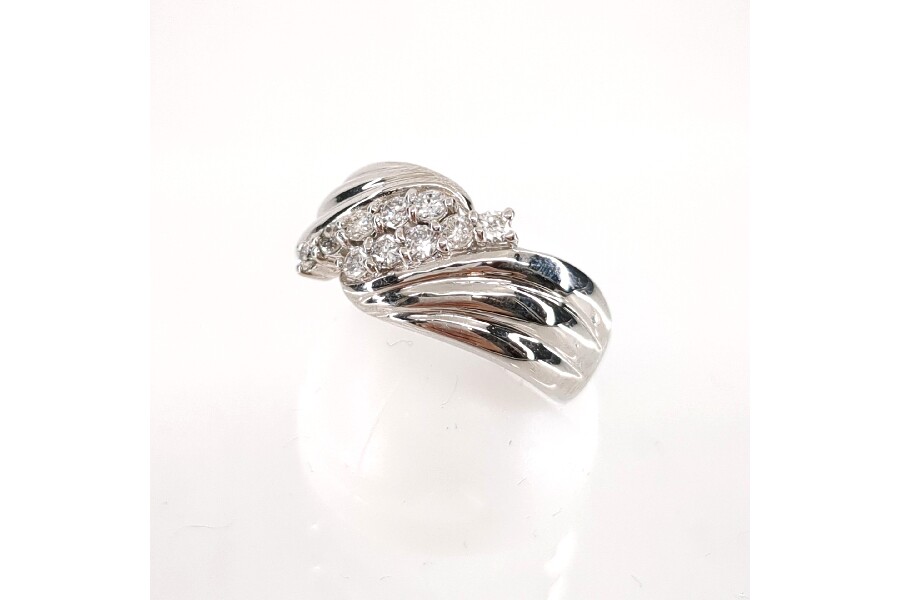 女の子向けプレゼント集結 リング Pt900 5.44g ダイヤモンド 0.32ct 指輪 入荷いたしました アクセサリー