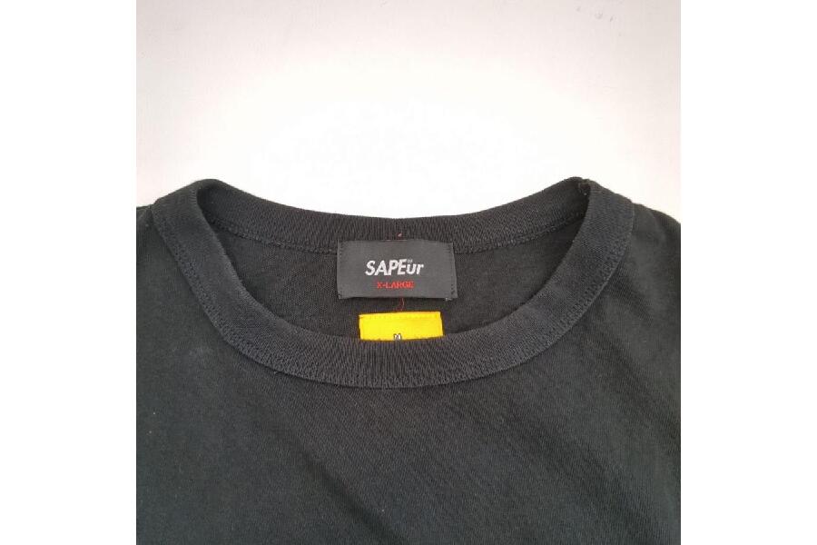 中古でも魅力的！SAPEur×FR2 メンズブラックTシャツ #入荷しました