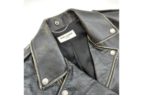 美品 Saint Laurent Paris ダメージ加工 ブルゾン F34 - メルカリ