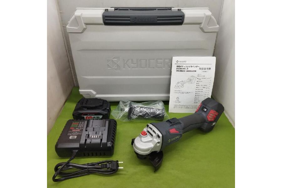 KYOCERA 中古未使用品 京セラ ディスクグラインダー DG3600L2 36V 