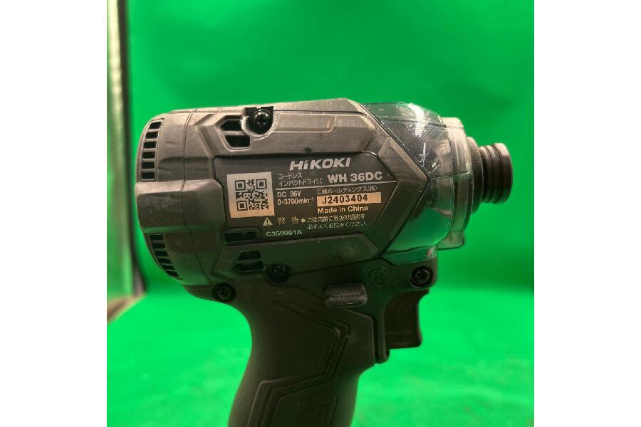入荷速報】HiKOKI WH36DC ストロングブラック インパクトドライバ美品