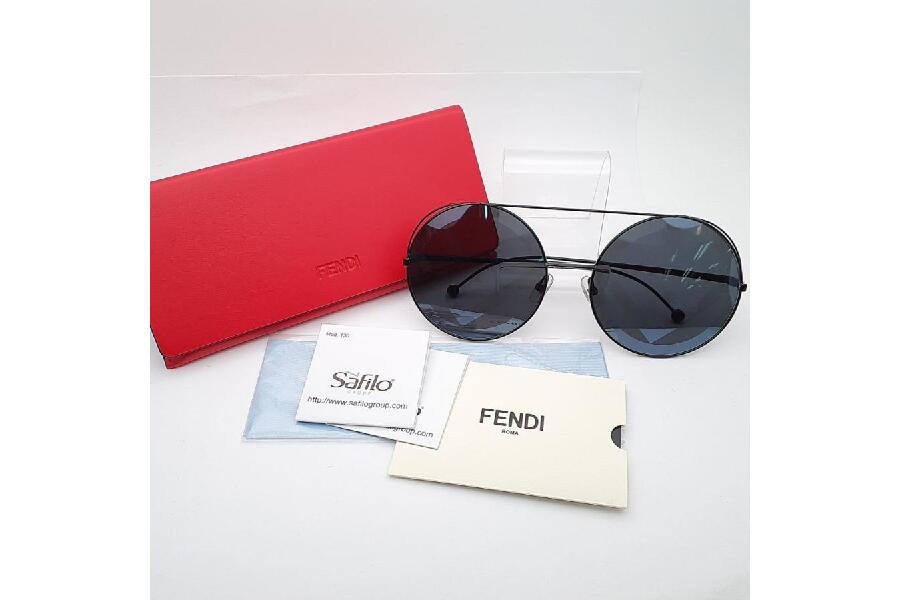 FENDI ラウンド型 サングラスケース付き