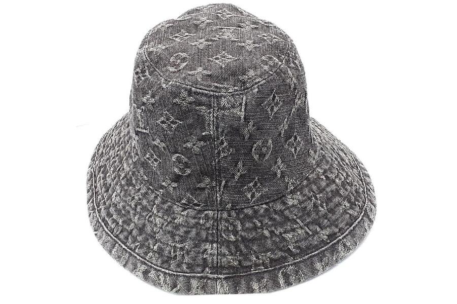 ルイヴィトン ハット シャボーモノグラムデニム ブラック モノグラム柄