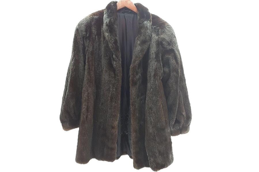 MG SABLE FUR ダークランチミンク ハーフコート レディース SIZE Free