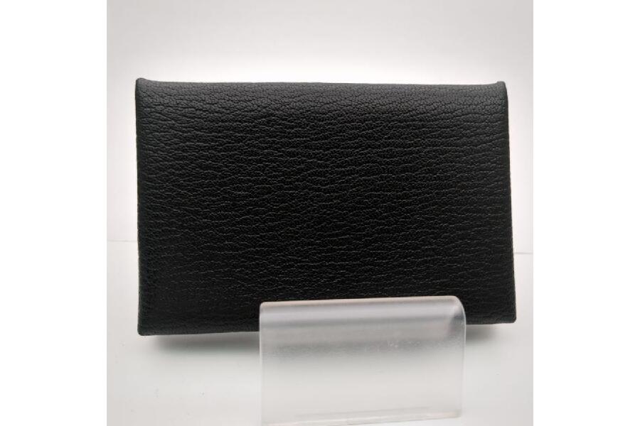 美品】HERMES エルメス カルヴィ カードケース 名刺入れ ブラック 