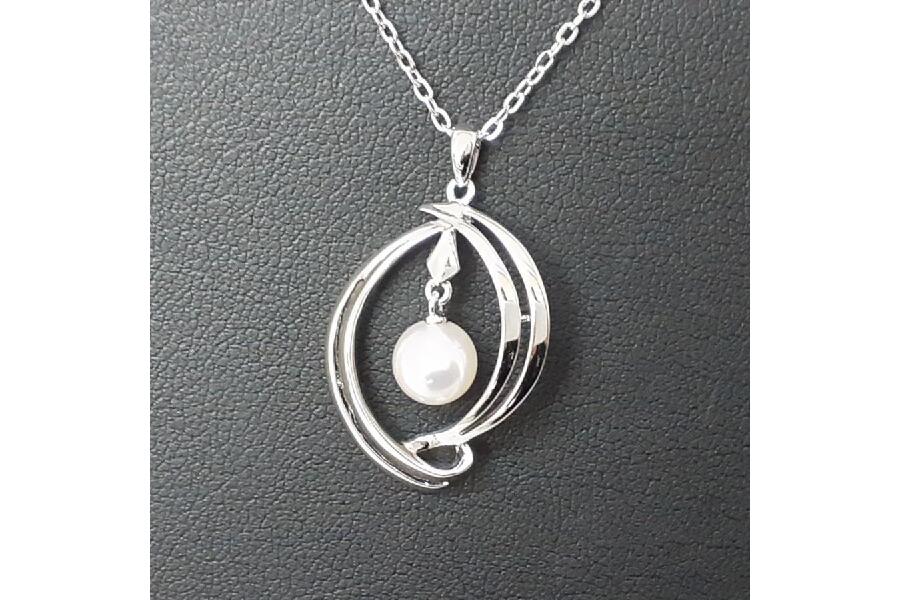 ミキモト シルバー925 パール ネックレス MIKIMOTO SV925 3.5g 真珠