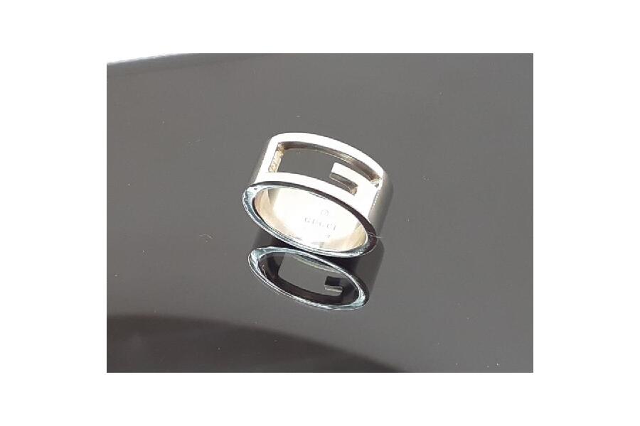✨GUCCI ring✨グッチ指輪　ブランデットG SV925 シルバーリング GUCCI グッチ 指輪 ブランデッドG リング /シルバー/SV925【中古