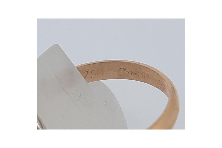 カルティエ トリニティ リング Cartier K18 4.78g 9号 幅2.5mm