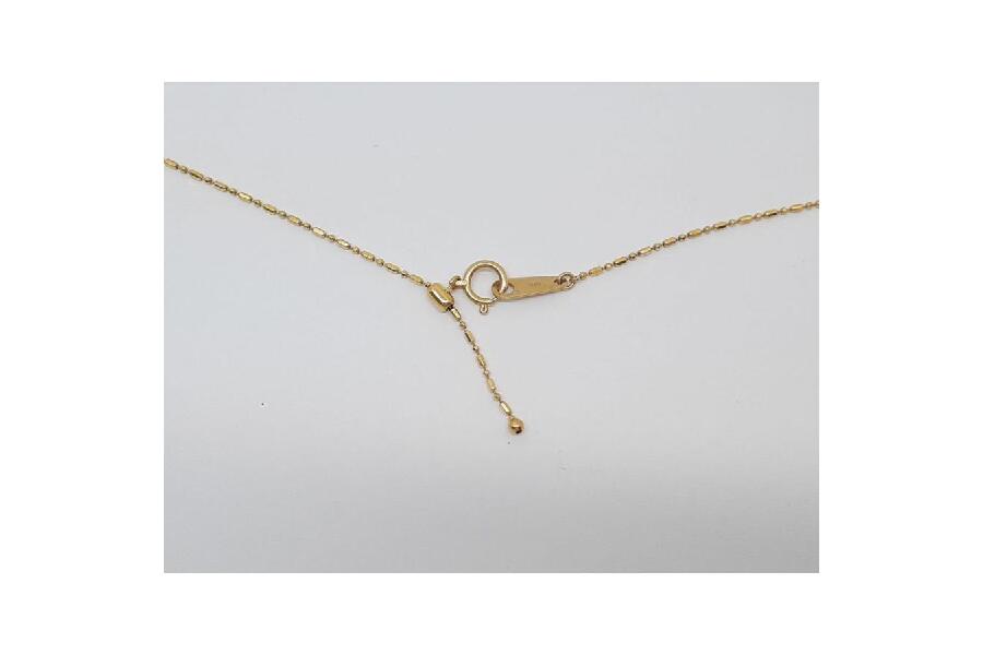 K18 ネックレス ハート ヒョウ柄 ダイヤモンド 0.06ct 5.07g