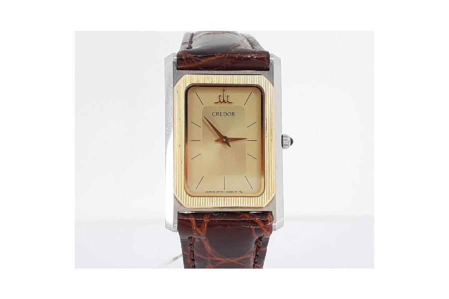 Vintage Seiko CREDOR 8420-5370 Gold Tank quartz Women Watch